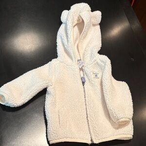 Carter's Cream Sherpa Jacket with Bear Ears